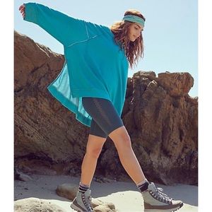 Free People Movement Sun Seeker Sweatshirt Teal Size Small